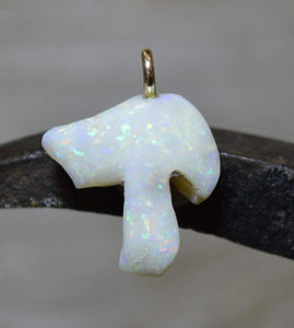 9ct Yellow Gold Australian Opal Pendant, Unique!
